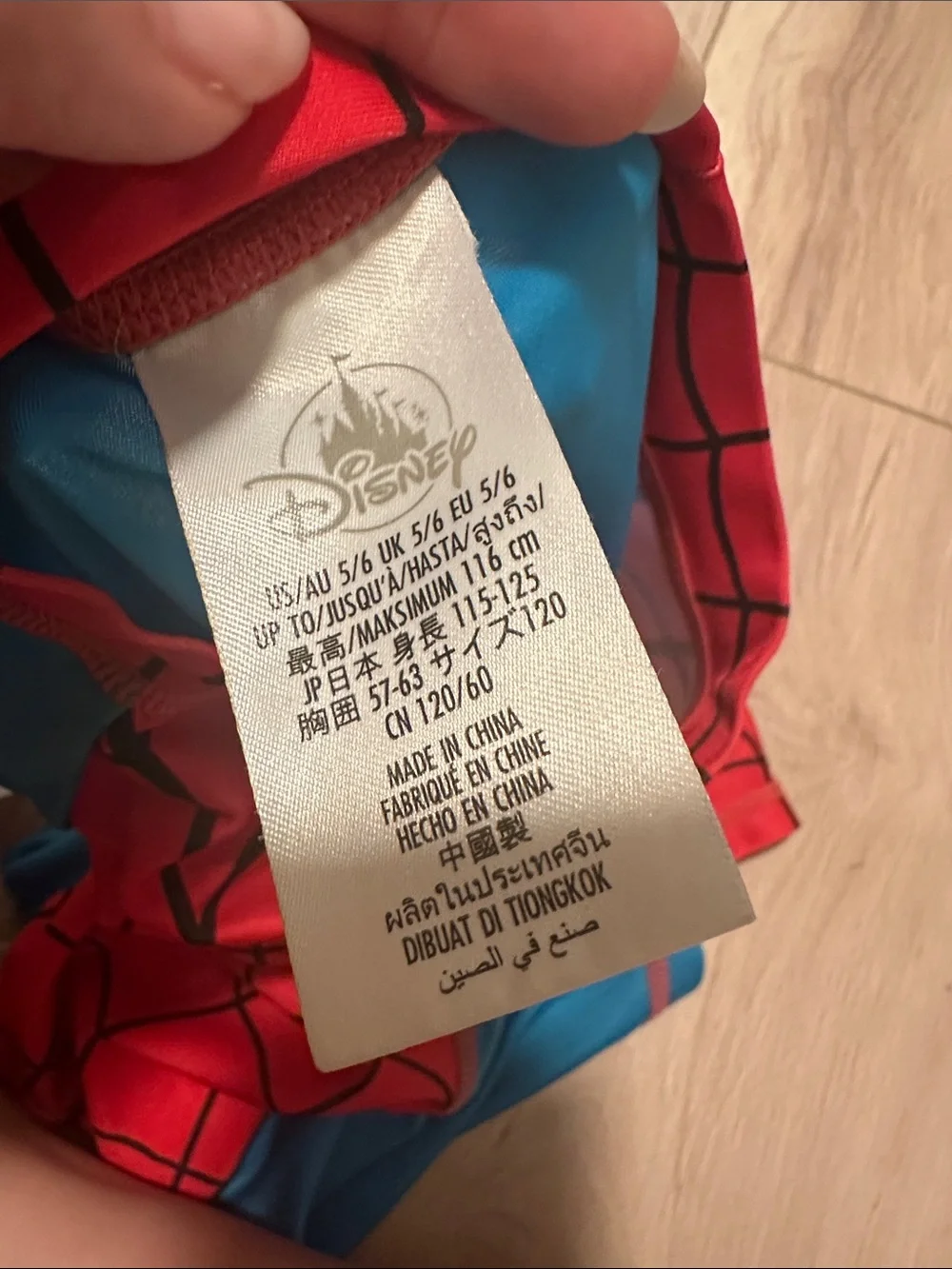EUC Disney Spider-Man swim trunks and Swim Top